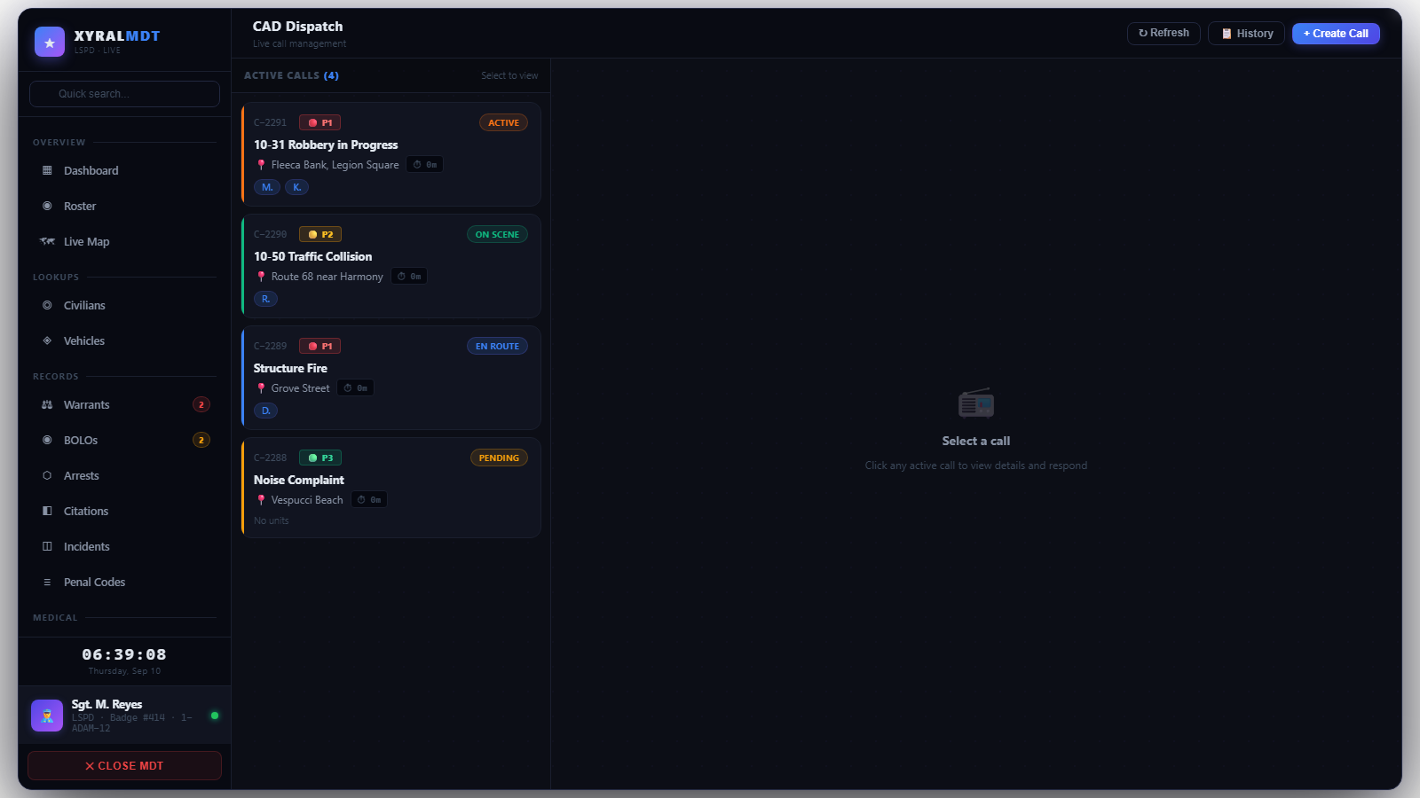 XS-MDT — CAD Dispatch